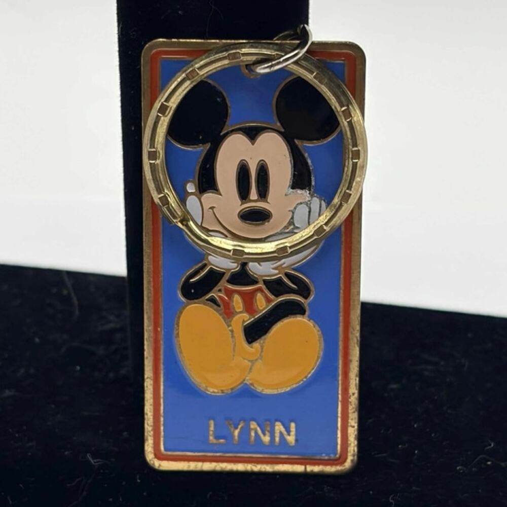 Blue Disney Lynn Mickey Mouse Keychain